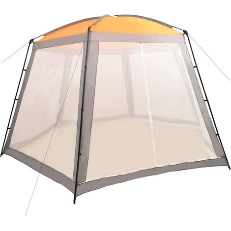 Tente de piscine Tente de jardin - Tissu 500x433x250 cm Gris BV893230 - BonneVie (1/5)