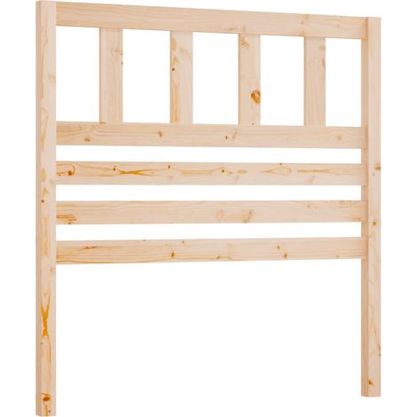 Testiera Testata del letto per Letto 96x4x100 cm in Legno Massello di Pino (1/4)