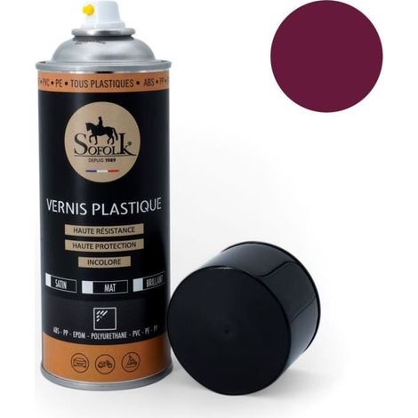 Pintura plástica de alta resistencia - SOFOLK - 16-VIOLETA MATE - Violeta mate - Aerosol 400 ml - interior y exterior (1/2)