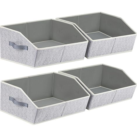 Trapezförmige Aufbewahrungsbox mit Ameisenmuster 422820cm 4 faltbare Aufbewahrungskörbe zur Aufbewahrung von Kleidung, Büchern und Decken (1/5)