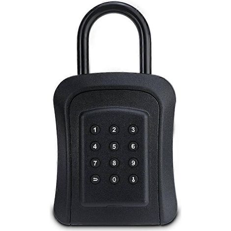Coffre-fort intelligent Bluetooth avec application mobile et mot de passe pour déverrouillage par clé, en alliage de zinc étanche, pour hébergement à domicile, cadenas secret TT (1/5)