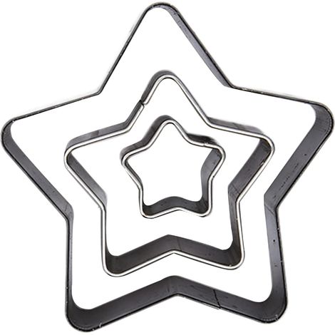 3 Pièces Découpeur De Cuir, Moule De Découpe De Cuir en Forme D'Étoile DIY Matrice De Poinçonnage De Cuir en Acier à Haute Teneur en Carbone pour Superposer des Bijoux en Cuir De Tissu (1/5)