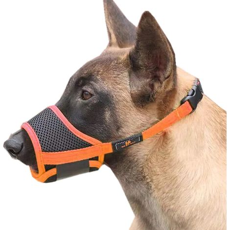 Museau Pour Chien - Maille Respirante En Nylon - Taille M - Pour Chiens Petits À Grands - 1 Pièce (1/5)