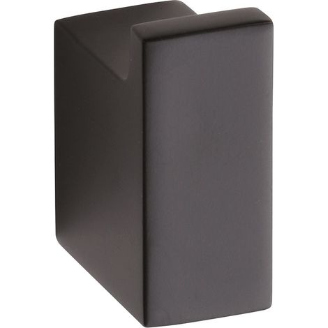 BEMETA Nero Rechteckiger Messinghalter, Schwarz (135006010)