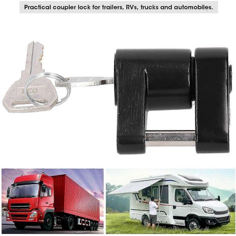 Verrou de coupleur de remorque de 1/4 pouce en alliage de zinc, compatible avec les camions et les voitures pour plus de sécurité. (1/5)