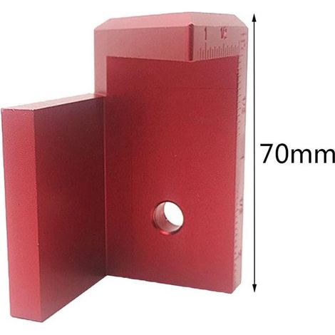 Calibro di centraggio per legno a 45°, strumento di misurazione e marcatura di precisione. (1/2)
