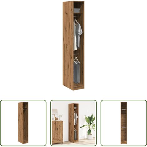 Holzwerkstoff - Kleiderschrank Artisan-Eiche 30x50x200 cm Holzwerkstoff (1/5)