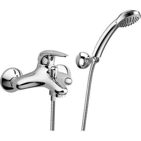 Paffoni Duemila Serie DU023CR Außenbatterie für Badewanne mit Handbrause  Verchromt - Messing