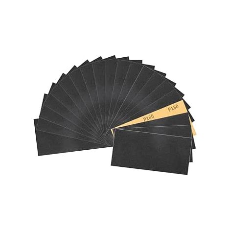 Waterproof Sandpaper 9 x 3.6 Inches 180 Grit for Sanding Wood, Metal, Plastics and Automotive (1/5)