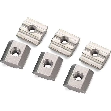 Écrou en T, Écrou à Glissière, Ecrous en T à Rainure Écrous Coulissants pour Profil Aluminium (30 Serie) M6, 20pcs (1/5)