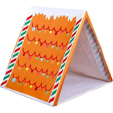 Tente De Noël En Forme De Maison En Pain D'épices - Pour Intérieur - Idéale Pour Fêtes Familiales Et Activités Enfants - 1 Pièce (1/5)