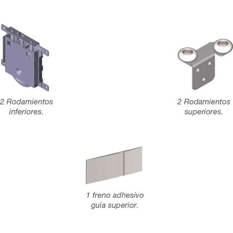 Atlantico Kit Ruedas Rt10, Rt16 Y Min10   - ATLANTICO - Jgo. de herrajes de recambio (1/3)