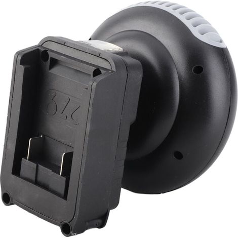 Chauffage d'appoint portable à piles, 170 W, 18 V, 2 vitesses, idéal pour la voiture, le bureau, le camping, sous un bureau ou dans la salle de bain. Rotation à 360°. (1/4)