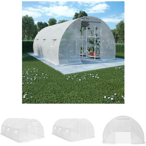 The Living Store Gewächshaus 13,5m² 450x300x200 cm -  Gewächshäuser (1/5)
