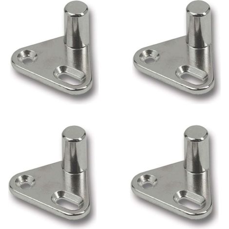 Boulon de fermeture à visser pour serrure espagnolette – Acier métal – Réajustable par trou longitudinal – Pour volets battants (1/2)