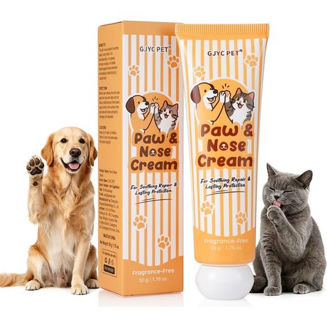 Baume Coussinets Chien – sans Parfum, hydratation Profonde pour Coussinets et Truffe secs et gercés, Creme Coussinet Chien et Chats, Protection Patte Chien (1/5)