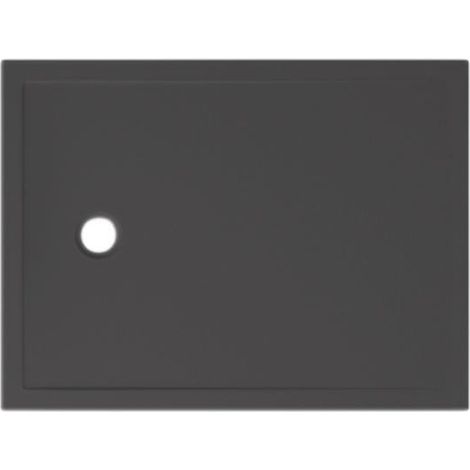 Piatto doccia 90X120 h.3 in ceramica nero opaco Docciatre Plus di (1/2)