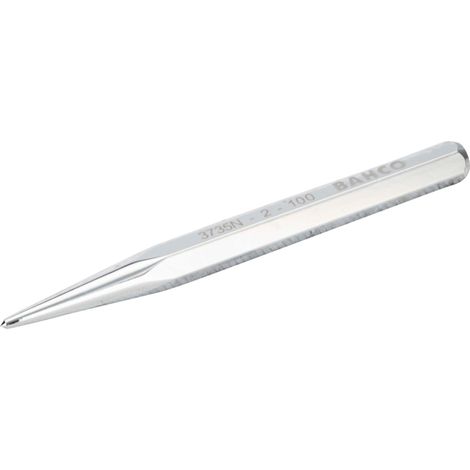 Bahco 4-mm-Körner mit achtkantigem Schaft, verchromt, Einzelhandelsverpackung, 120 mm (1/4)