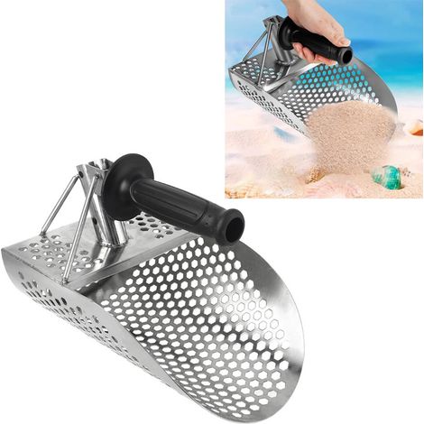 Sandschaufel aus Edelstahl, Sanduhr, Metalldetektor für die Strandschatzsuche, Schaufel zur Bodenerkundung (1/5)