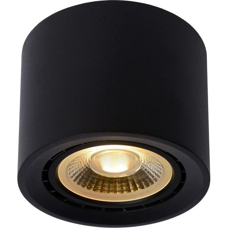 Spot plafond - Ø 12 cm - LED Dim to warm - GU10 (ES111) - 1x12W 2200K/3000K - Noir (1/5)