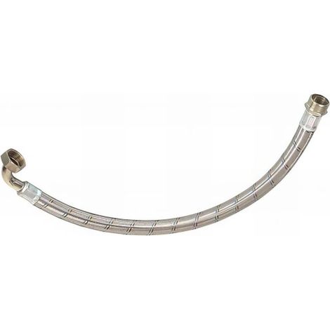 Tuyau Tressé Flexible 70 cm 1 po M x 1 po F - Idéal pour Connexions Hydraulique - D-Work
