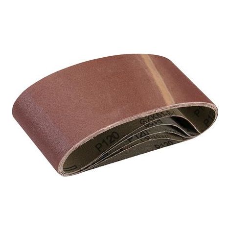 Silverline 5 nastri abrasivi 75 x 457 mm Grana 120