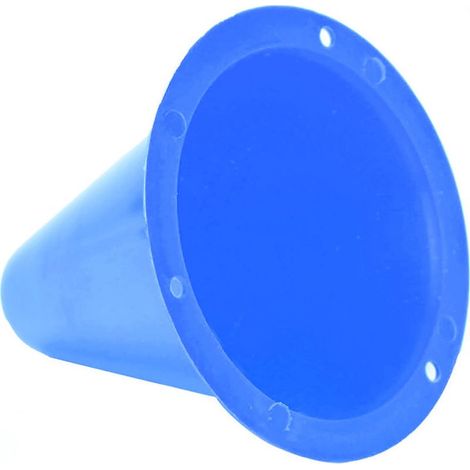 Lot de 10 cônes d’entraînement bleus – marqueurs plastique pour football et exercices (1/5)