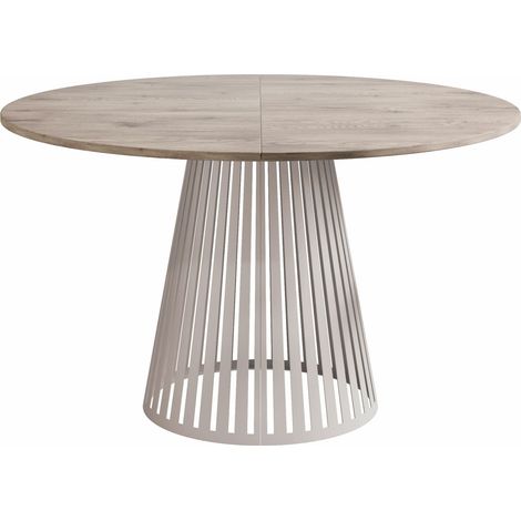 Mesa Prudentia, Luminoso madera, 76x0x0cm, Alargamiento, Aglomerado laminado, Metal