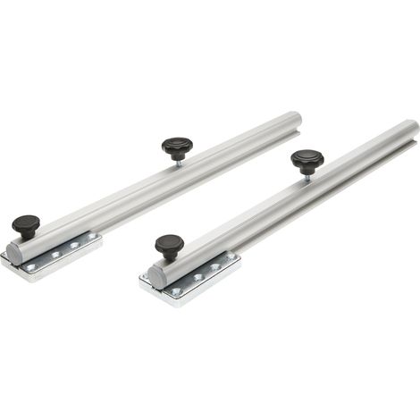 Tischplattenverlängerung Tiver, Alu chrom eloxiert (1/5)