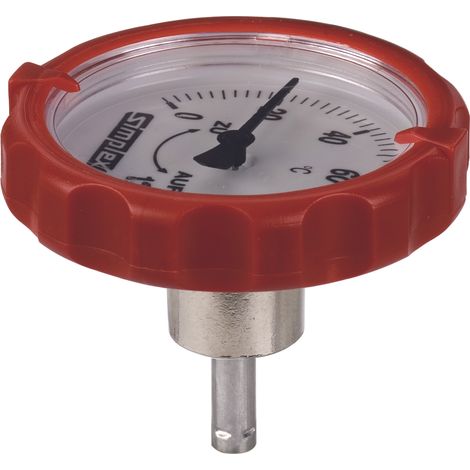 Poignée rouge pour thermomètre DN20-50