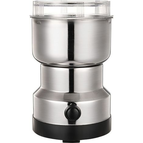 Moulin à Café Électrique 300ml Moulins multifonctionnels，Moulin a graines Quatre lames en acier inoxydable pour un broyage fin et efficace，Pour moudre les grains de café, épices,les graines de lin etc