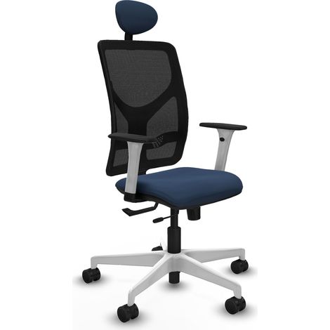 Sedia da ufficio piqueras y crespo Motilla nero mesh pelle (1/2)