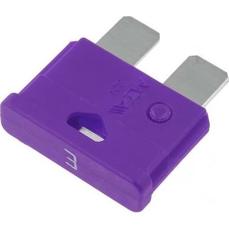 Mta 0700500 Kfz-Sicherungen (x10 Stück) 3A Unival 32V 19mm – Lila
