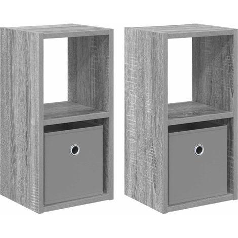 Maison Exclusive - Nachttisch 2 pcs Graues Sonoma 25,5 x 22 x 49,