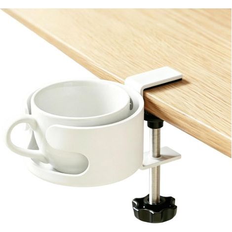 Clip-on Desktop Cup Holder - Tabletop Drink Holder, Spill-Proof Water Bottle Holder, For Table, Outdoor, Living Room, Home, Porch, Patio, Pool, Beach, Camping, Caravan, etc. (1/5)
