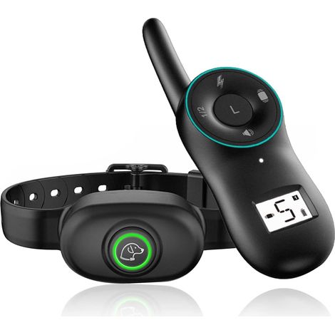 Collier électrique pour chien avec télécommande — Collier de dressage rechargeable, portée de 1200 pieds, 3 modes de dressage : Bip, Vibration et Stimulation sécurisée — Étanchéité IPX7