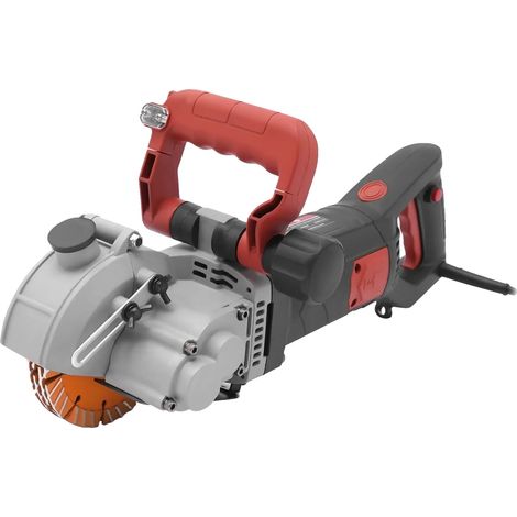 Machine de découpe murale électrique, profondeur de coupe réglable, lames en alliage de diamant, Rouge clair (1/2)