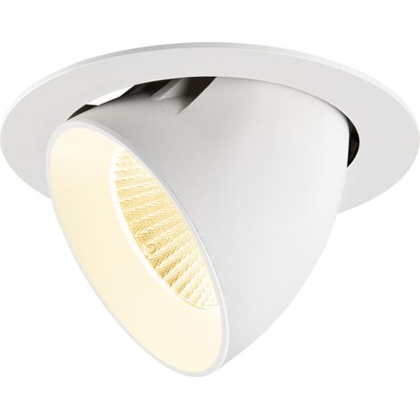 Encastré downlight NUMINOS® GIMBLE XL intérieur 3000 K 40° blanc - SLV - 1009895
