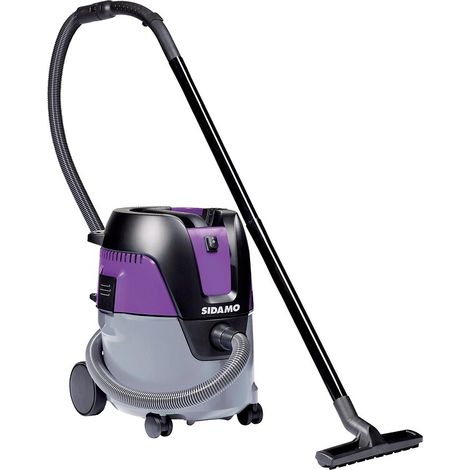 Sidamo – Aspirateur cuve polyéthylène 1250 W 20 L – Aspiration eau et poussières – Filtre classe M lavable – Système décolmatage semi-automatique (1/6)
