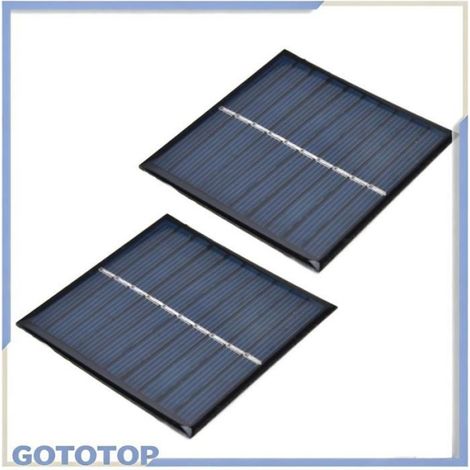 Mini Panneau Solaire - 5 V - 0,7 W - Polysilicium - Pour Éclairage De Jardin Solaire - 2 Pièces (1/5)