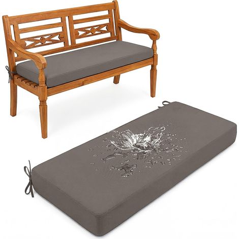 5cm Dick Sitzbank Kissen 105x55cm Bankauflage Bankkissen Sitzkissen Bank mit Rutschfester Unterseite, Indoor Outdoor Abnehmbarem Sitzauflage Gartenbankauflage Sitzpolster (1/5)