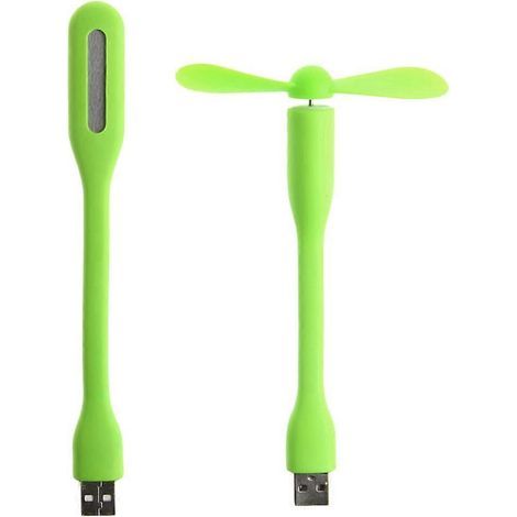 Ventilateur USB 5V avec lampe LED USB pour batterie externe, ordinateur portable et gadget (1/4)