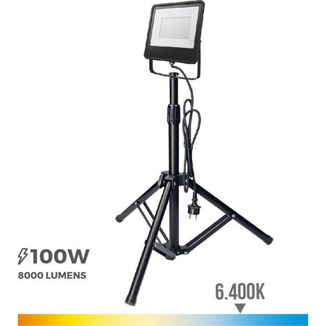 Proiettore LED con treppiede 100W 6400K EDM
