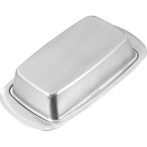 Boîte à Beurre Inoxydable Résistante Corrosion avec Surface Polie Boîte de Conservation Multifonction pour Beurre Fromage et Desserts Rangement et Pratique pour Cuisine (1/5)