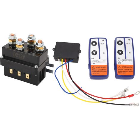 Kit de relais de treuil 12 V 500 A avec télécommande et contacteur pour VTT, motoneiges et tondeuses. (1/5)