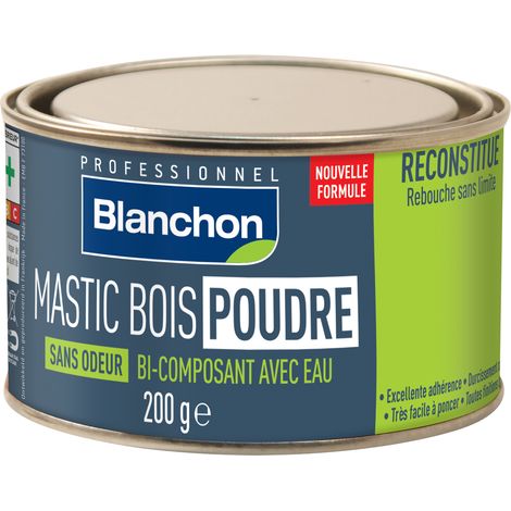 Mastic bois poudre - bois Blanc - 200 g
