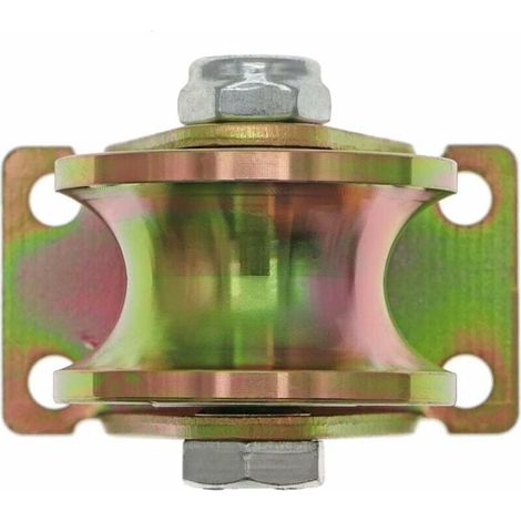 Roues pour Portail Coulissant 50mm, Roues en Acier avec Rainure en U, Roue à Rainure en U pour Voie Inversée, Machine Industrielle(2pcs) (1/4)