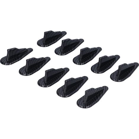 Kit de 10 ailerons de requin avec finition fibre de carbone, universel pour toit de voiture (1/5)