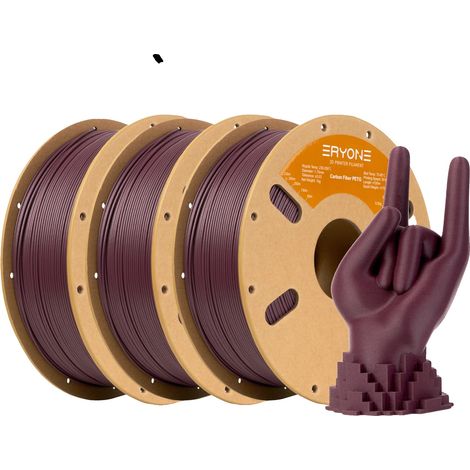 Filamento in fibra di carbonio per stampanti 3D, diametro 1,75 mm, elevata resistenza, magenta - 3 kg (1/2)