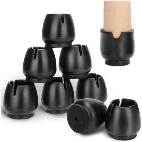 32 Stück Silikon-Stuhlbeinkappen, Filzgleiter für runde Stuhlbeine (17-21 mm) (1/4)